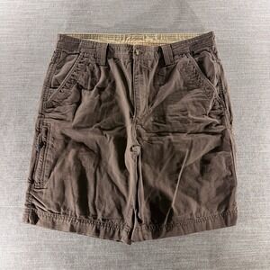 Outdoor Life Utility Cargo Shorts Mens 36 Brown Good 100% Cotton Gorpcore 0568